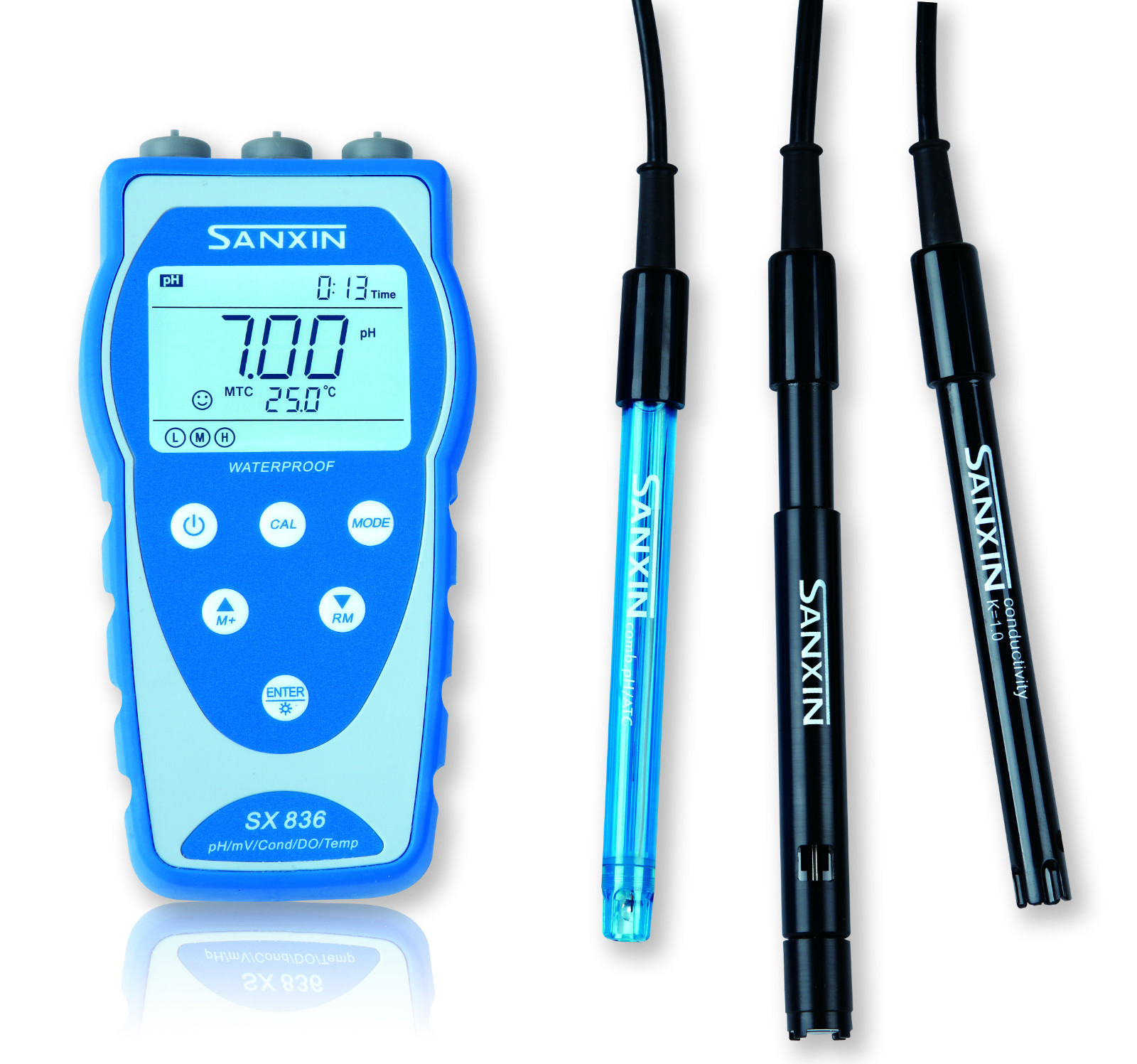 上海三信pH/電導(dǎo)率/溶解氧儀SX836